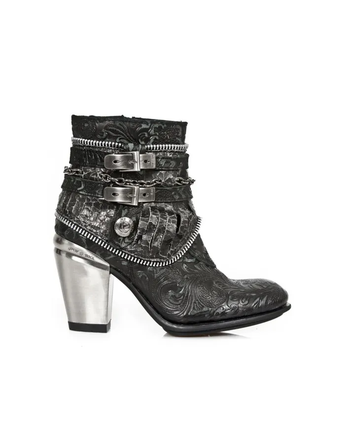 Women Ankle Boot Texas MTx002C11 New Rock Heels