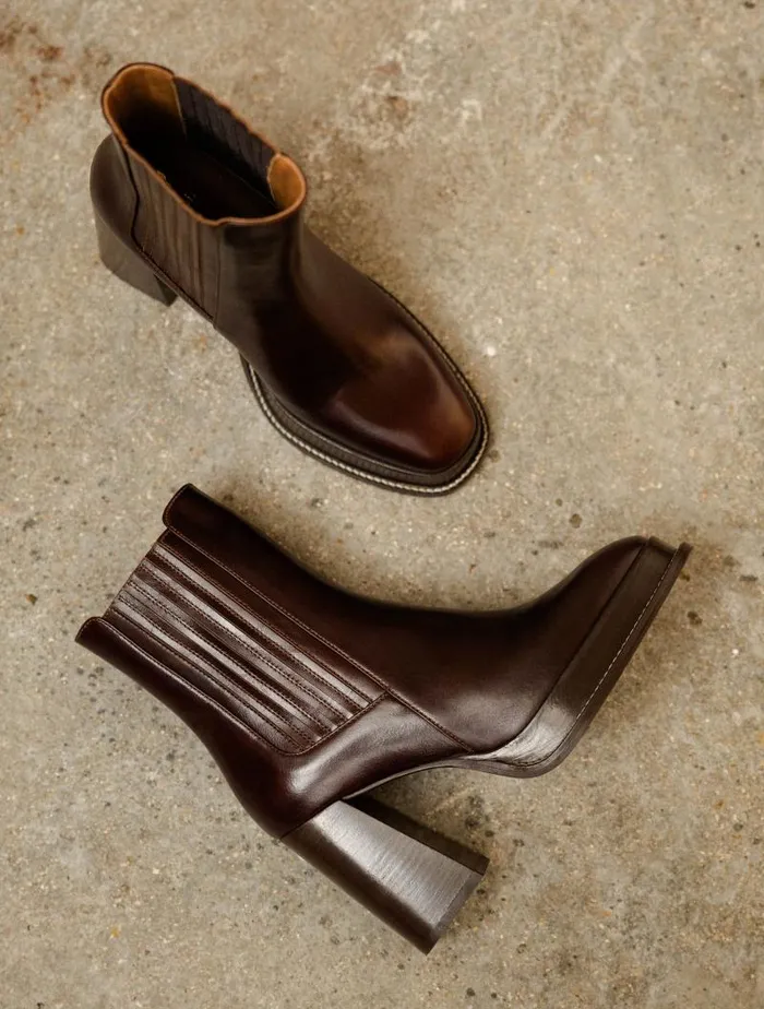 Women Ankle Boots Bobbies Deva Irish Coffee