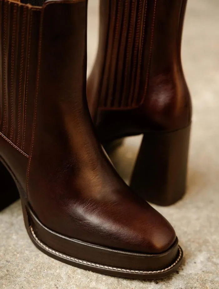 Women Ankle Boots Bobbies Deva Irish Coffee