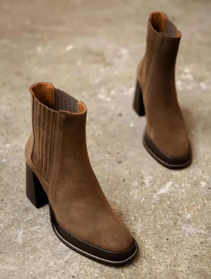 Women Ankle Boots Bobbies Deva Khaki Brown Women Ankle Boots Bobbies Deva Khaki Brown