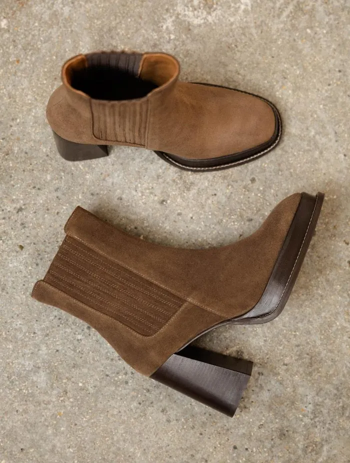 Women Ankle Boots Bobbies Deva Khaki Brown Women Ankle Boots Bobbies Deva Khaki Brown