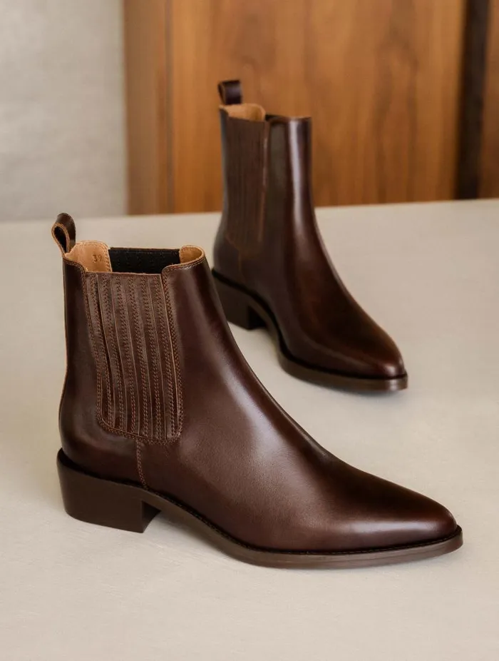 Women Ankle Boots Bobbies Georgia Irish Coffee
