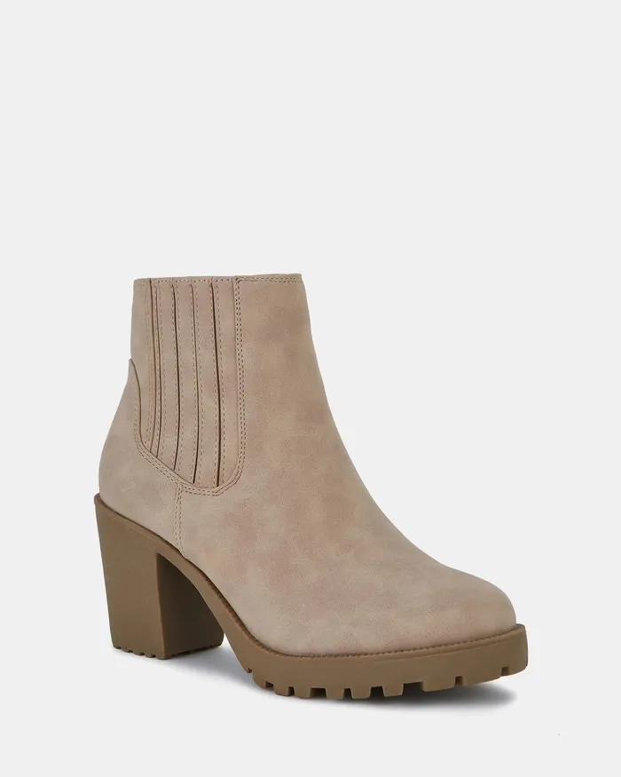 Women Ankle Boots NOVO Shoes HARLEQUIN TAUPE
