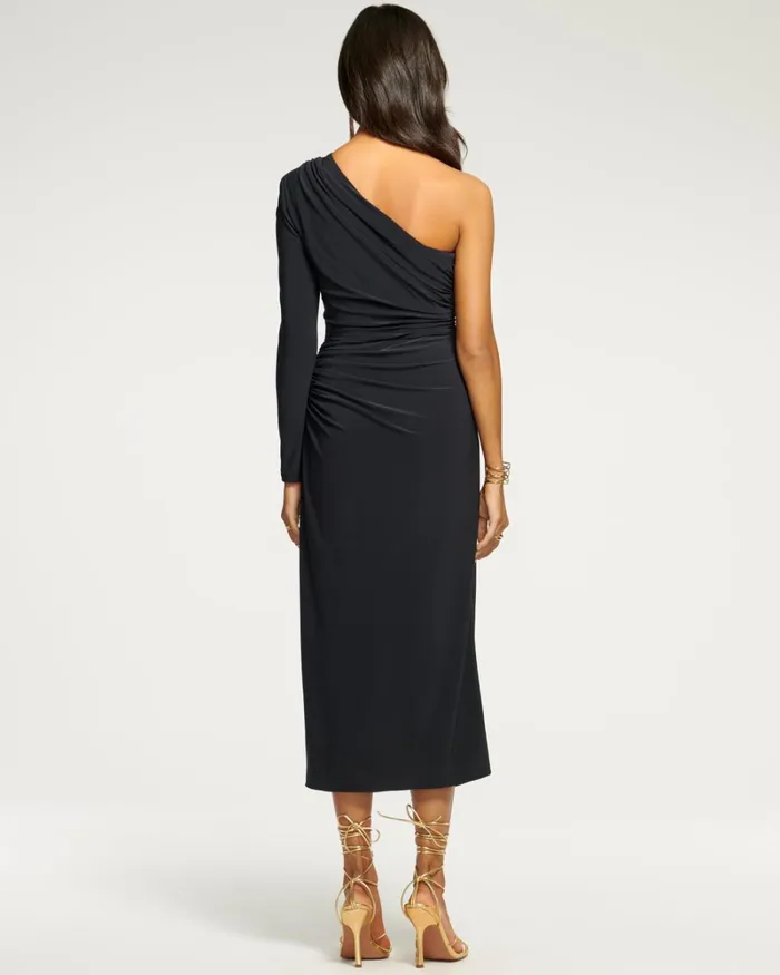 Women Atara One Shoulder Midi Dress Black Ramy Brook Dresses Women Atara One Shoulder Midi Dress Black Ramy Brook Dresses