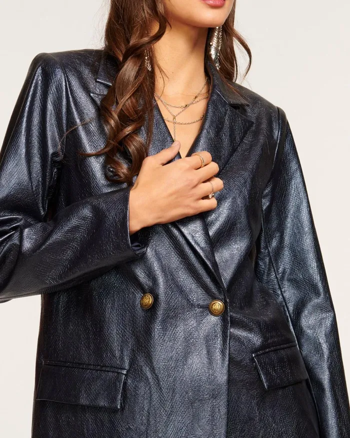 Women Aubrey Blazer Navy Ramy Brook Jackets Women Aubrey Blazer Navy Ramy Brook Jackets