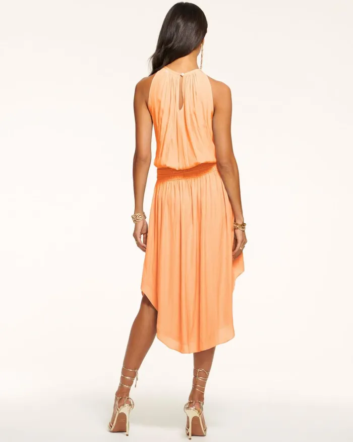 Women Audrey Smocked Midi Dress Sandstone Ramy Brook Dresses Women Audrey Smocked Midi Dress Sandstone Ramy Brook Dresses