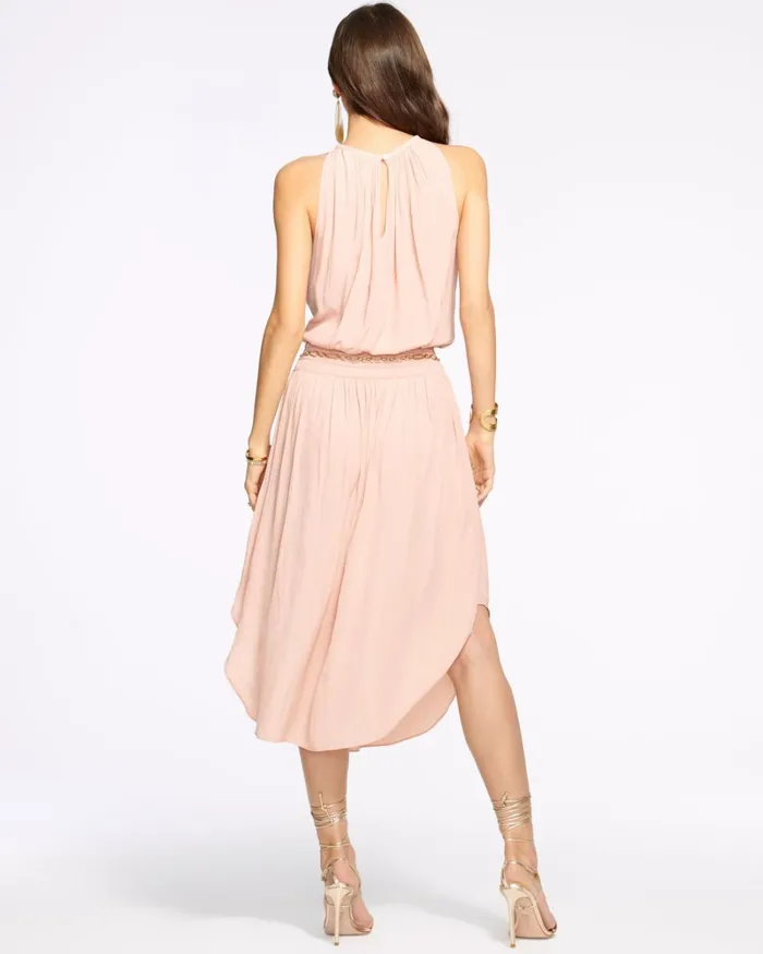 Women Audrey Smocked Midi Dress Sandstone Ramy Brook Dresses Women Audrey Smocked Midi Dress Sandstone Ramy Brook Dresses