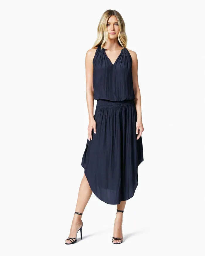 Women Audrey Smocked Midi Dress Sandstone Ramy Brook Dresses Women Audrey Smocked Midi Dress Sandstone Ramy Brook Dresses
