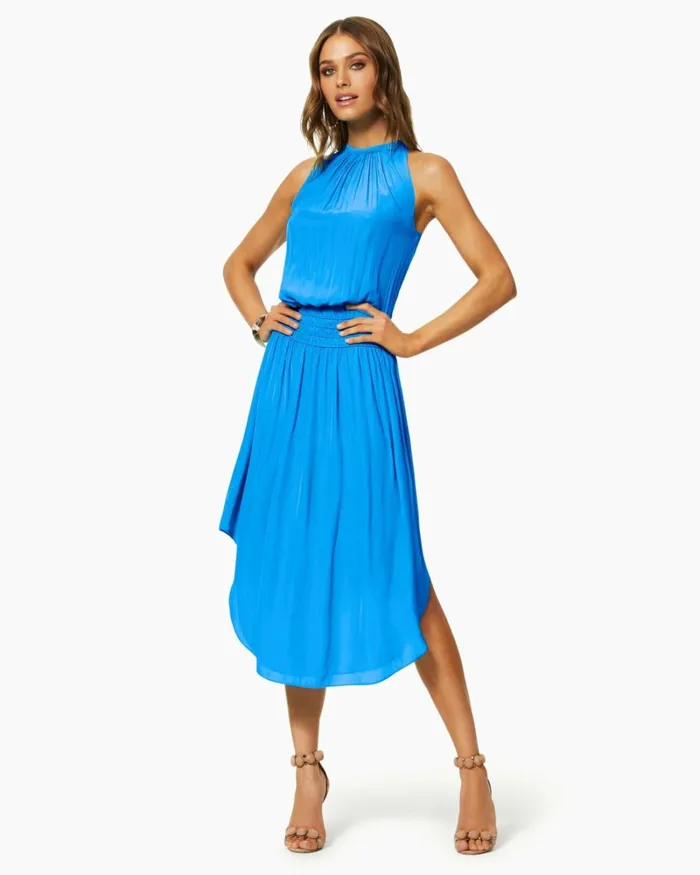 Women Audrey Smocked Midi Dress Sandstone Ramy Brook Dresses Women Audrey Smocked Midi Dress Sandstone Ramy Brook Dresses
