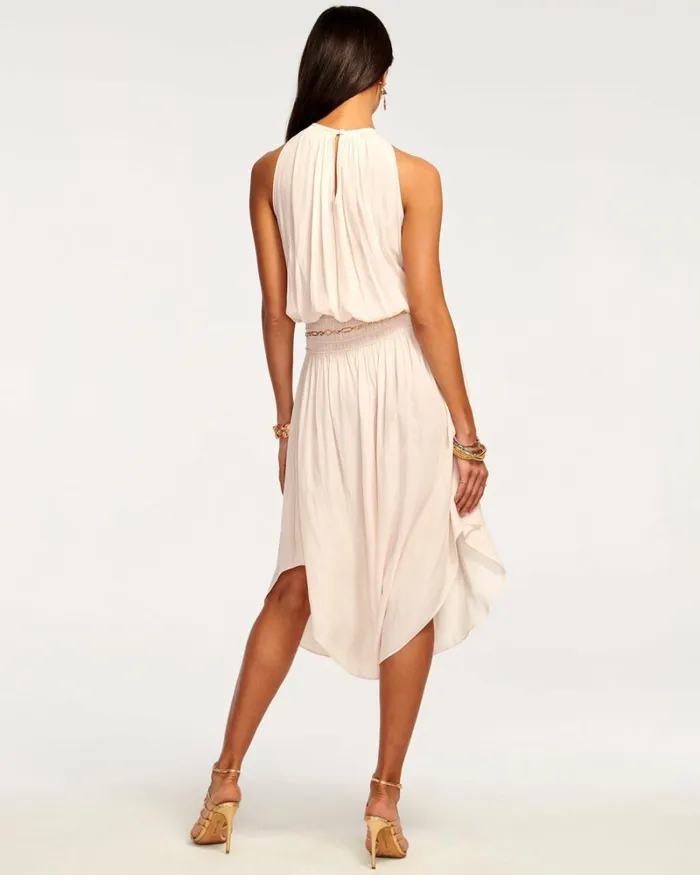 Women Audrey Smocked Midi Dress Sandstone Ramy Brook Dresses Women Audrey Smocked Midi Dress Sandstone Ramy Brook Dresses