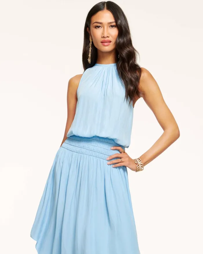 Women Audrey Smocked Midi Dress Sandstone Ramy Brook Dresses Women Audrey Smocked Midi Dress Sandstone Ramy Brook Dresses