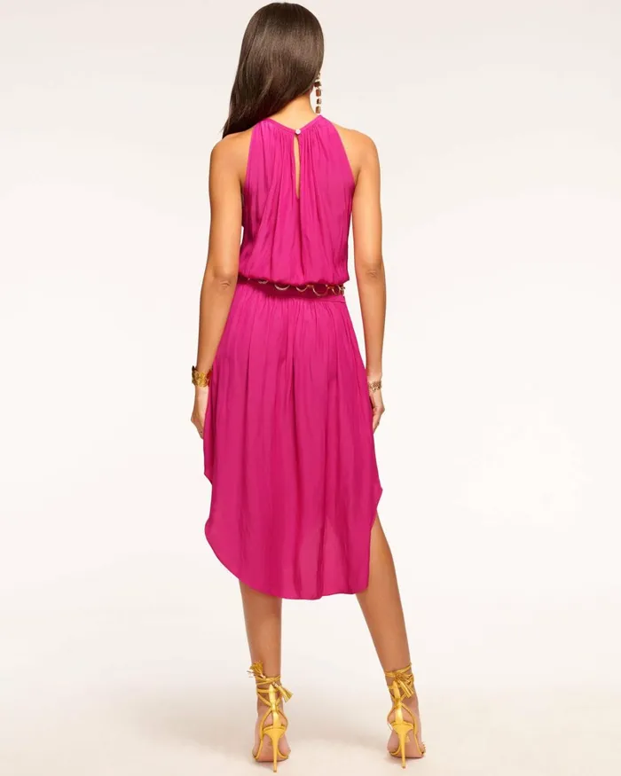 Women Audrey Smocked Midi Dress Sandstone Ramy Brook Dresses Women Audrey Smocked Midi Dress Sandstone Ramy Brook Dresses
