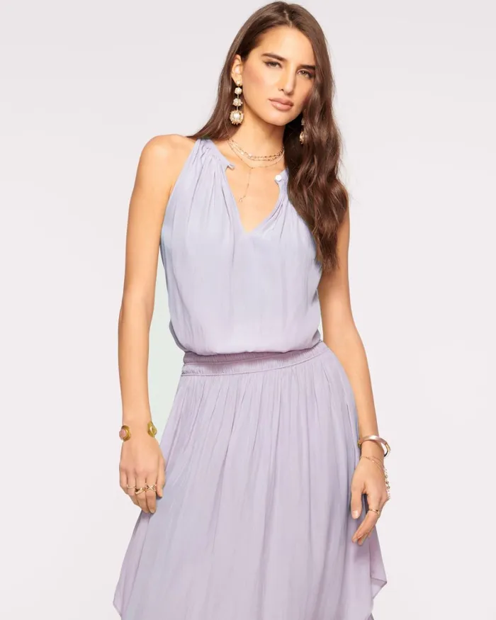 Women Audrey Smocked Midi Dress Sandstone Ramy Brook Dresses Women Audrey Smocked Midi Dress Sandstone Ramy Brook Dresses