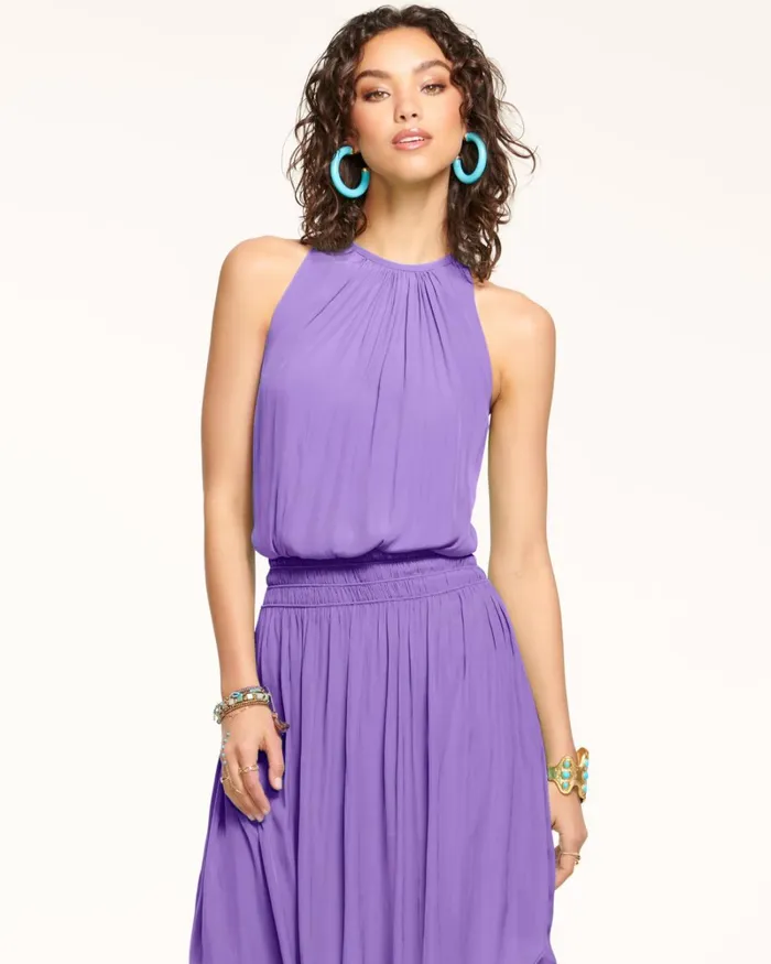 Women Audrey Smocked Midi Dress Sandstone Ramy Brook Dresses Women Audrey Smocked Midi Dress Sandstone Ramy Brook Dresses