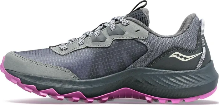 Women Aura Tr Wide Fossilgrape Saucony TrailHiking