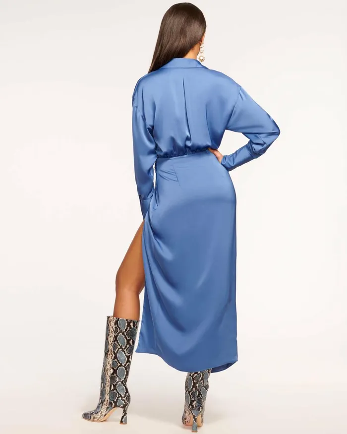 Women Aurora VNeck Wrap Dress True Blue Ramy Brook Dresses Women Aurora VNeck Wrap Dress True Blue Ramy Brook Dresses