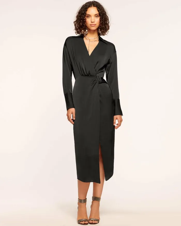 Women Aurora VNeck Wrap Dress True Blue Ramy Brook Dresses Women Aurora VNeck Wrap Dress True Blue Ramy Brook Dresses