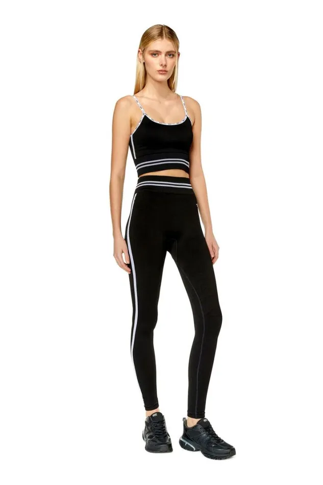 Women AwsbLoyceWt30 Black Diesel Trousers And Shorts