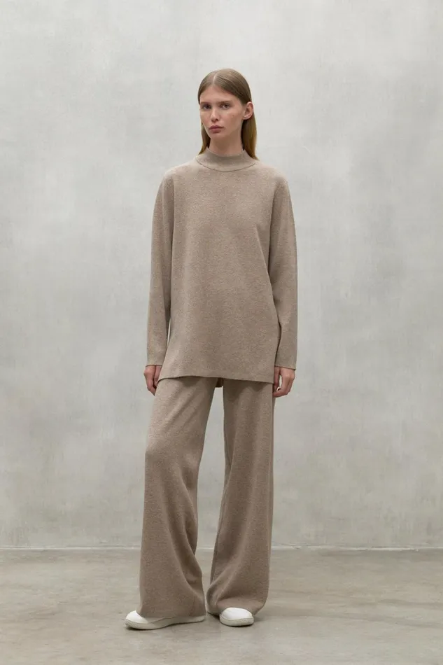Women Beige Palna Sweater Ecoalf Knitwear