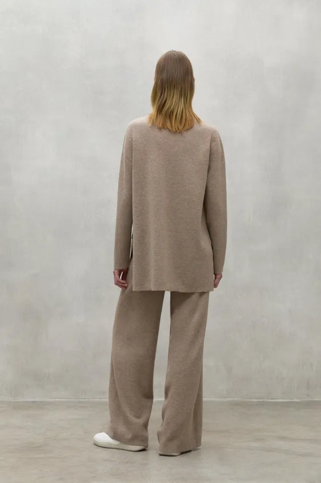 Women Beige Palna Sweater Ecoalf Knitwear