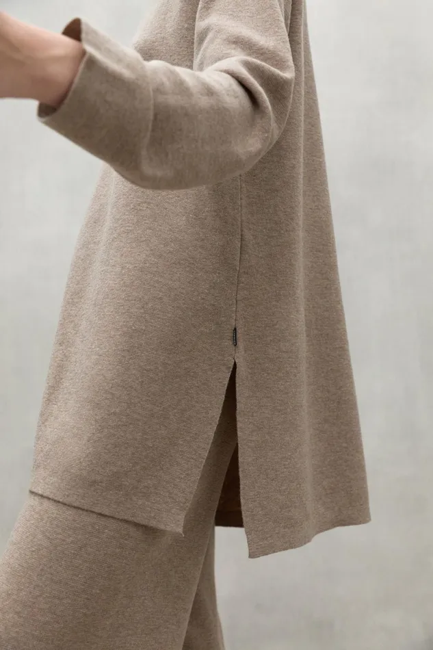 Women Beige Palna Sweater Ecoalf Knitwear