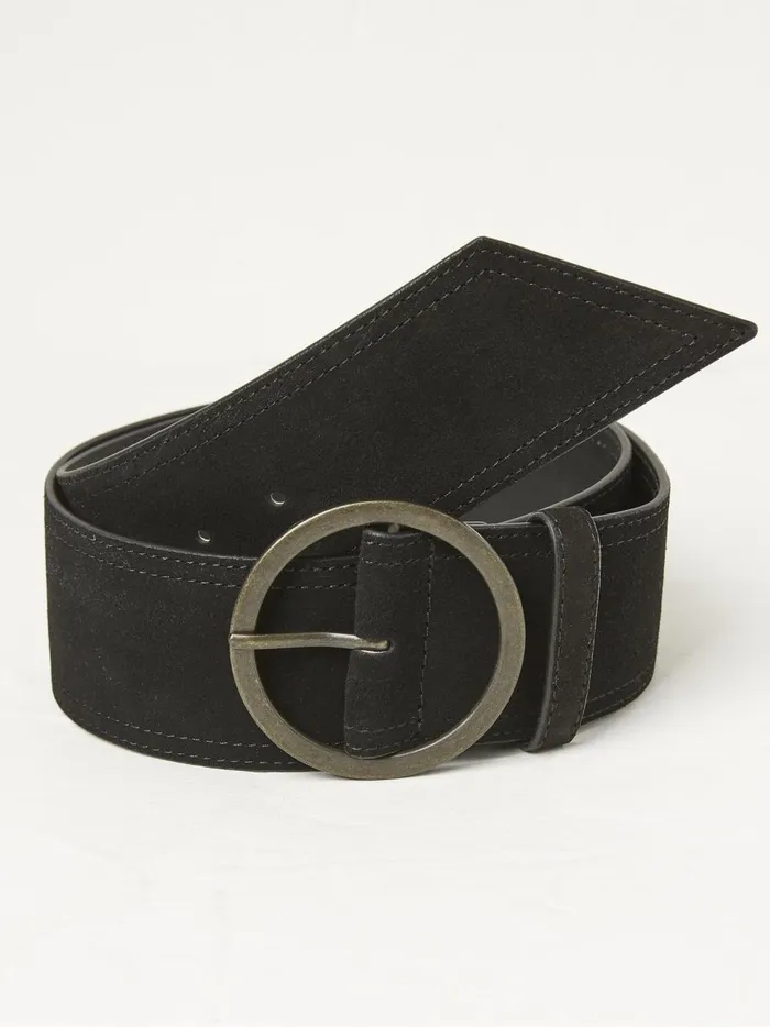 Women Belts Fat Face Black Soft Wide Waist Belt