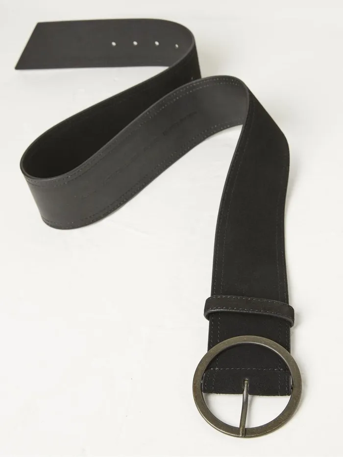 Women Belts Fat Face Black Soft Wide Waist Belt