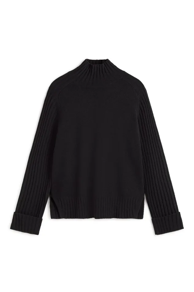 Women Black Eucalipto Knitted Jumper Ecoalf Knitwear