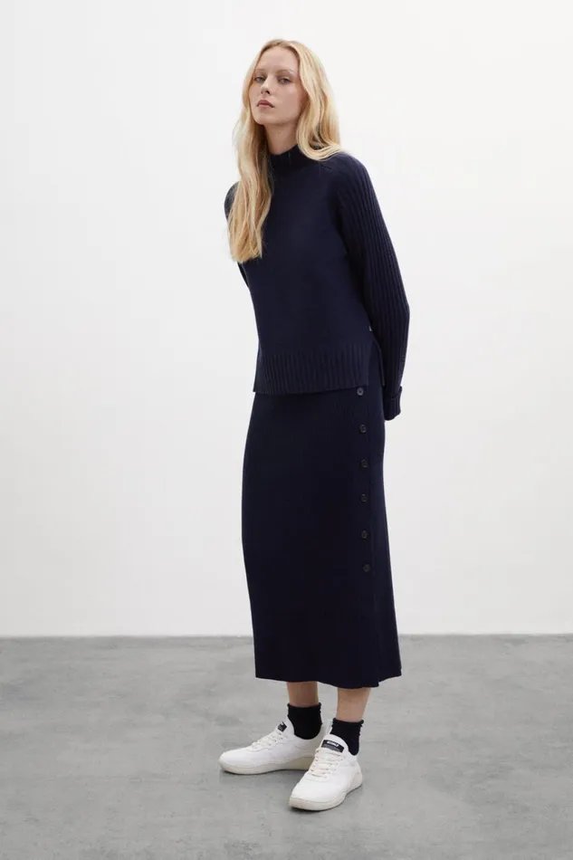 Women Blue Mia Skirt Ecoalf Skirts