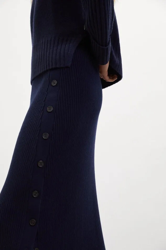 Women Blue Mia Skirt Ecoalf Skirts