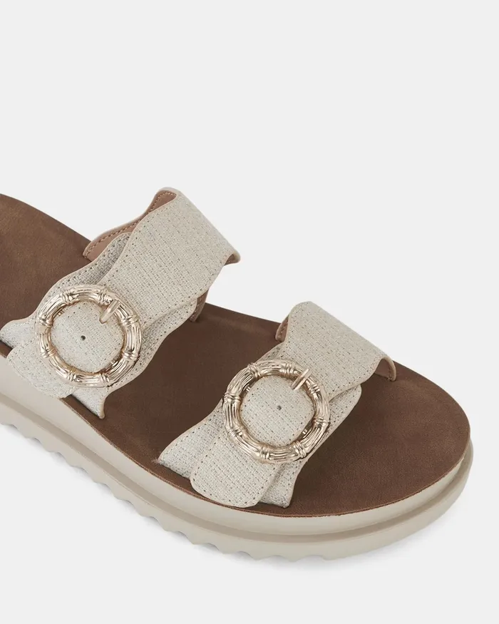 Women BODIE METALLIC LINEN Wedges NOVO Shoes