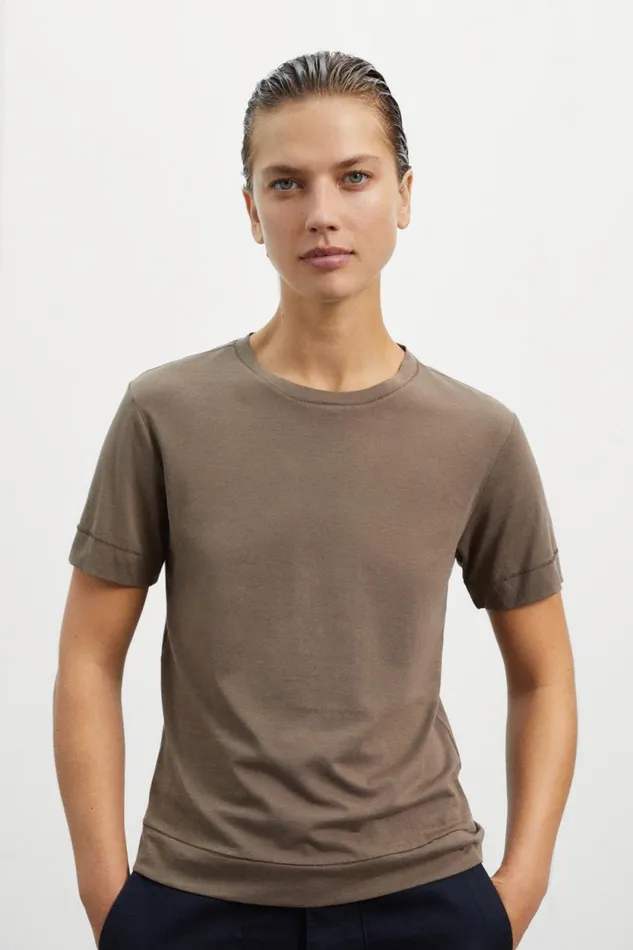 Women Brown Alayor TShirt Ecoalf TShirts