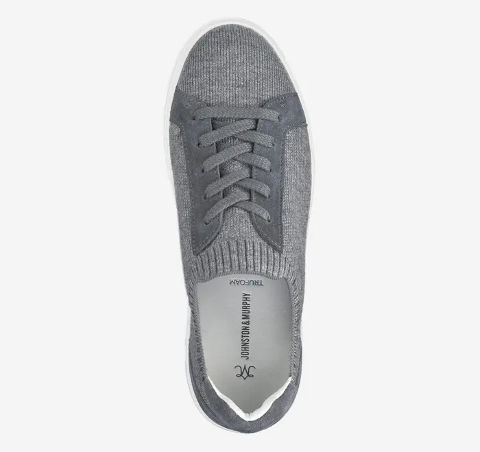Women Cammie Knit LaceUp Gray Knit JohnstonandMurphy Sneakers Women Cammie Knit LaceUp Gray Knit JohnstonandMurphy Sneakers