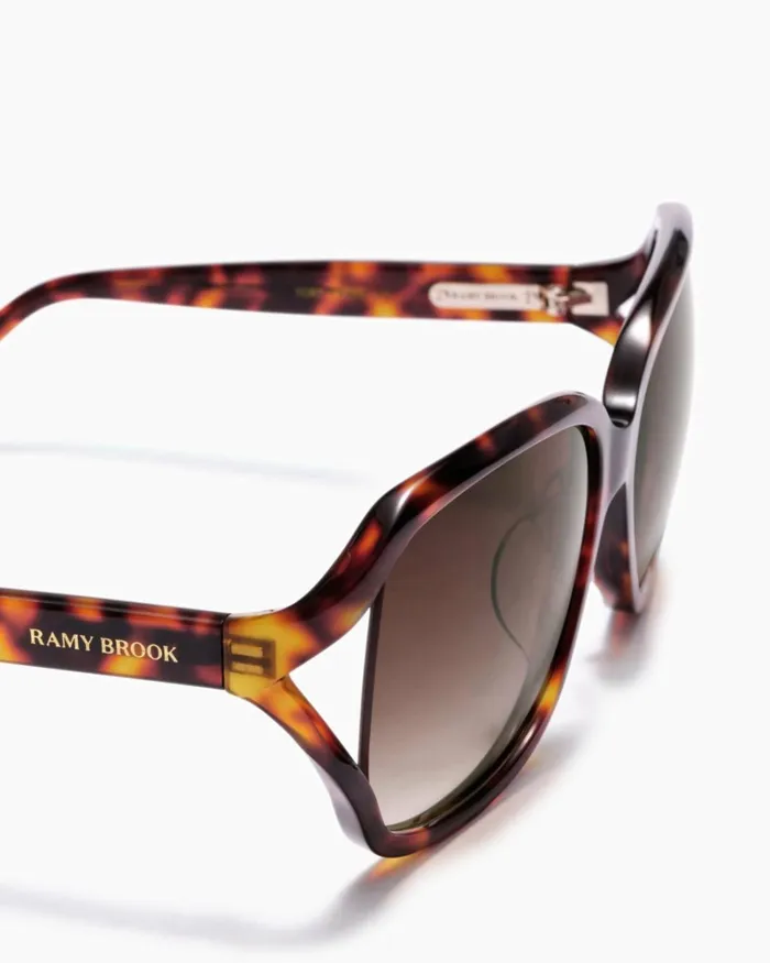 Women Capri Square Sunglasses Tortoiseshell Ramy Brook Swimwear Women Capri Square Sunglasses Tortoiseshell Ramy Brook Swimwear