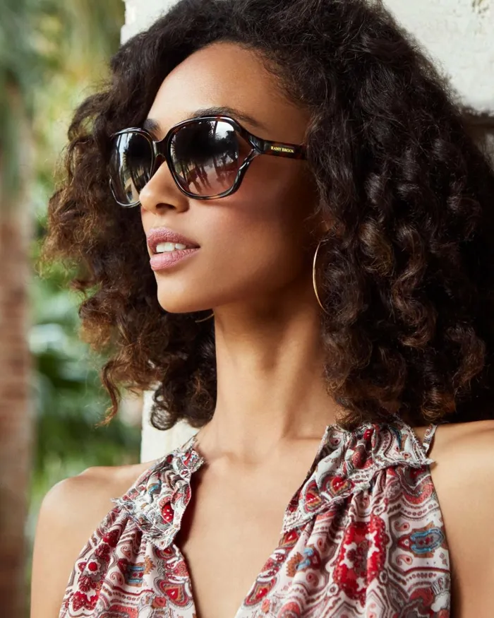 Women Capri Square Sunglasses Tortoiseshell Ramy Brook Swimwear Women Capri Square Sunglasses Tortoiseshell Ramy Brook Swimwear