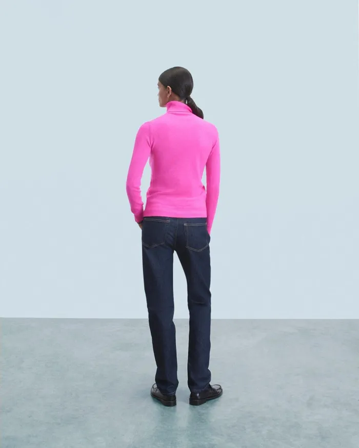 Women Cashmere Sweaters From Future Basic Turtleneck Sweater Utopic Pink