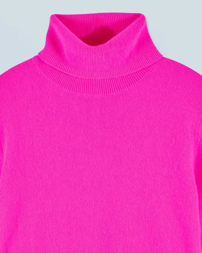 Women Cashmere Sweaters From Future Basic Turtleneck Sweater Utopic Pink