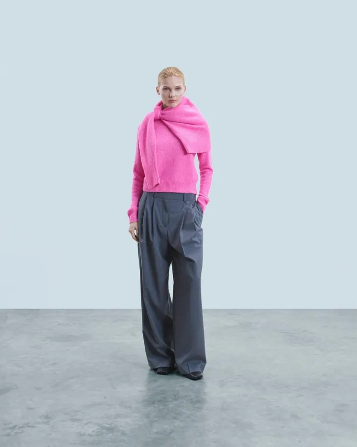 Women Cashmere Sweaters From Future Crewneck Raglan Sweater Bright Pink Mou