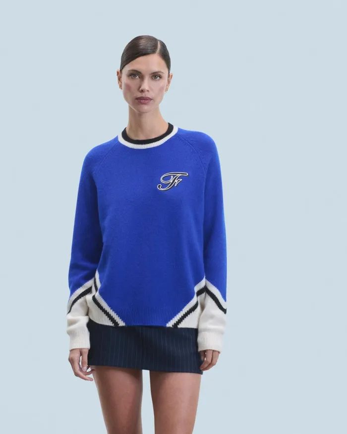 Women Cashmere Sweaters From Future Crewneck Sweater Popblue