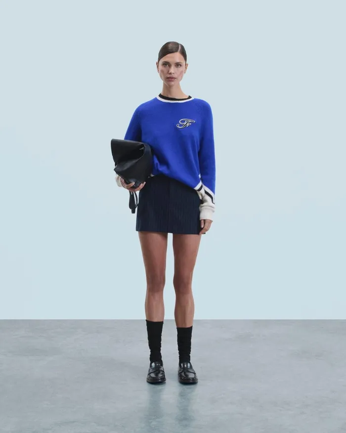 Women Cashmere Sweaters From Future Crewneck Sweater Popblue