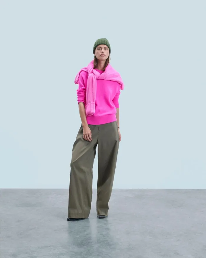 Women Cashmere Sweaters From Future Light Oversized Crewneck Sweater Utopic Pink