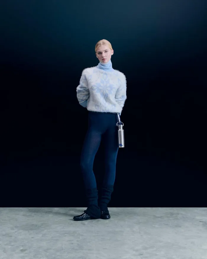 Women Cashmere Sweaters From Future Snowflake Turtleneck Sweater Baby Blue