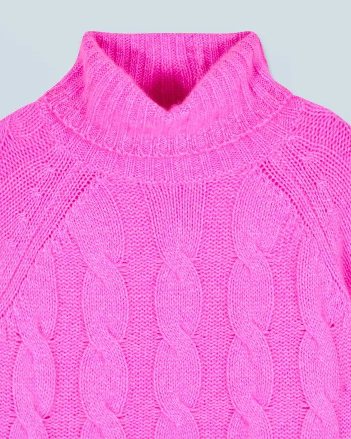 Women Cashmere Sweaters From Future Turtleneck Sweater Pink