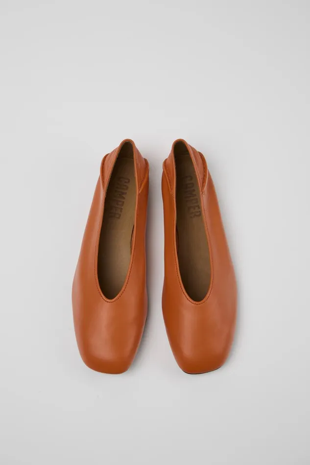 Women Casi Myra Orange Leather Ballerinas Camper Ballerinas Women Casi Myra Orange Leather Ballerinas Camper Ballerinas
