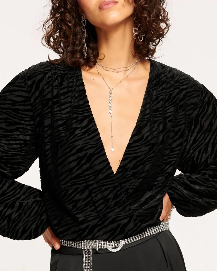 Women Cassidy VNeck Top Zebra Burnout Ramy Brook Tops Women Cassidy VNeck Top Zebra Burnout Ramy Brook Tops