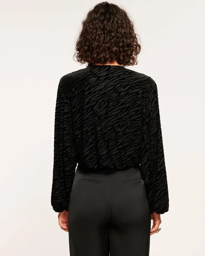 Women Cassidy VNeck Top Zebra Burnout Ramy Brook Tops Women Cassidy VNeck Top Zebra Burnout Ramy Brook Tops
