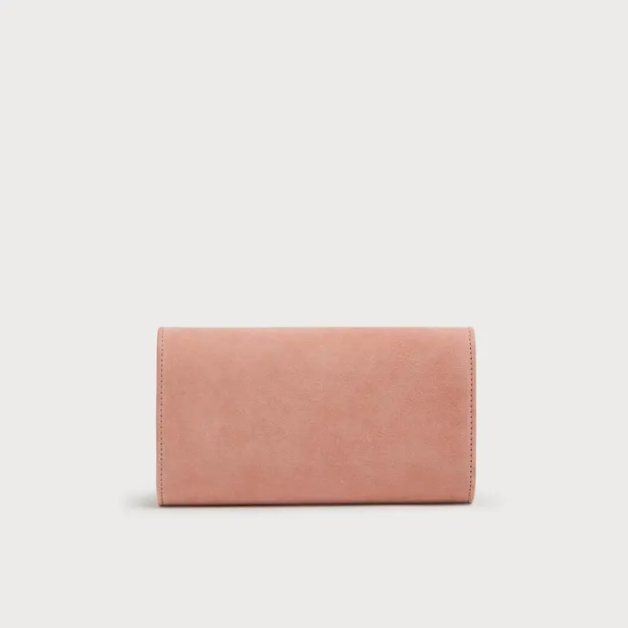 Women Clutch Bags LKBennett Lucy Pink Suede Clutch Women Clutch Bags LKBennett Lucy Pink Suede Clutch