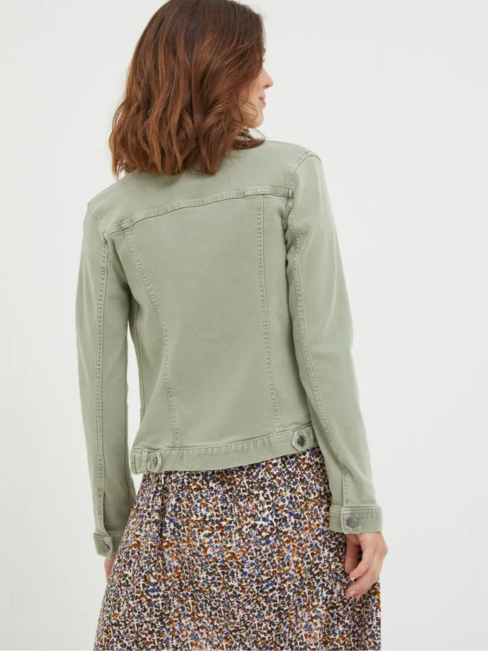 Women Coats and Jackets Fat Face Tasha Light Green Denim Jacket Women Coats and Jackets Fat Face Tasha Light Green Denim Jacket