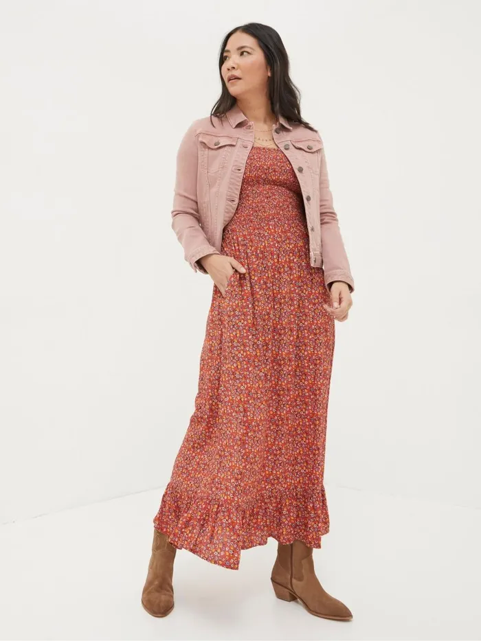 Women Coats and Jackets Fat Face Tasha Pink Denim Jacket Women Coats and Jackets Fat Face Tasha Pink Denim Jacket