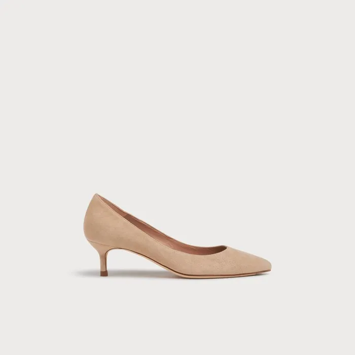 Women Court Shoes LKBennett Audrey Beige Suede Courts Beige